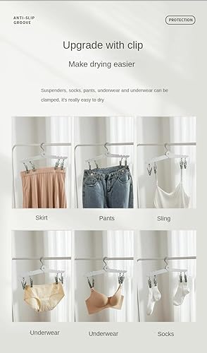 Miniatura 4 de Percha plegable portátil de viaje de 5 piezas para viajes de negocios, uso al aire libre, uso doméstico, percha retráctil y gruesa para dormitorio