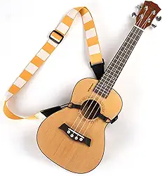 Alça ajustável para ukulele, sem perfuração, tamanho adulto, fácil de usar com ganchos duplos J, acessórios para ukulele
