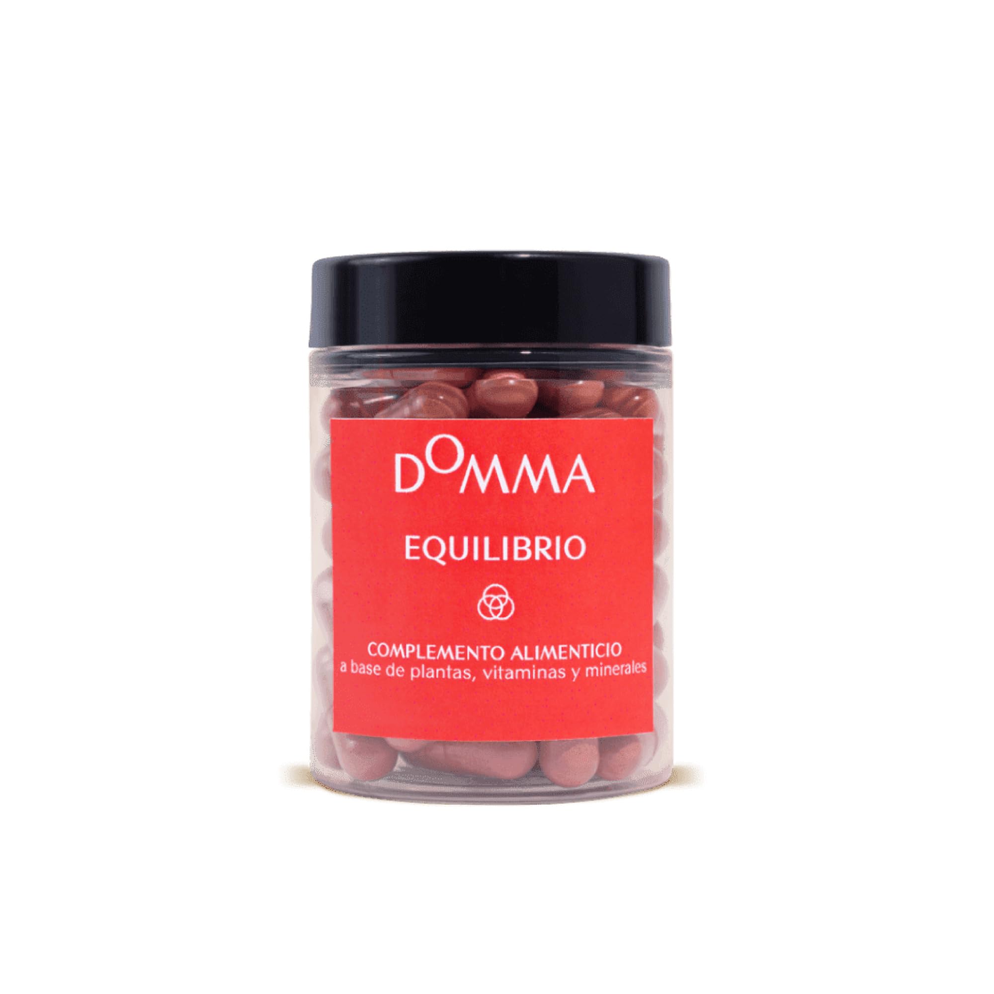 Menopausia - Equilibrio Domma | Reductor de Sofocos, Irritabilidad y Cambios de Humor - Suplemento Natural para la Transición de la Menopausia - Sin Gluten y Vegano - 56 Cápsulas