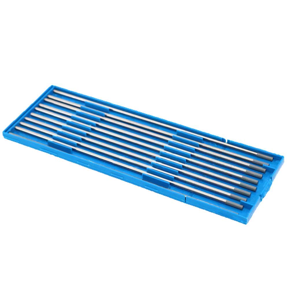 TEN-HIGH Électrodes en Tungstène TIG, 2% de Cérium, WC20 (Gris), 1,6 mm x 175 mm de 10 pièces par paquet