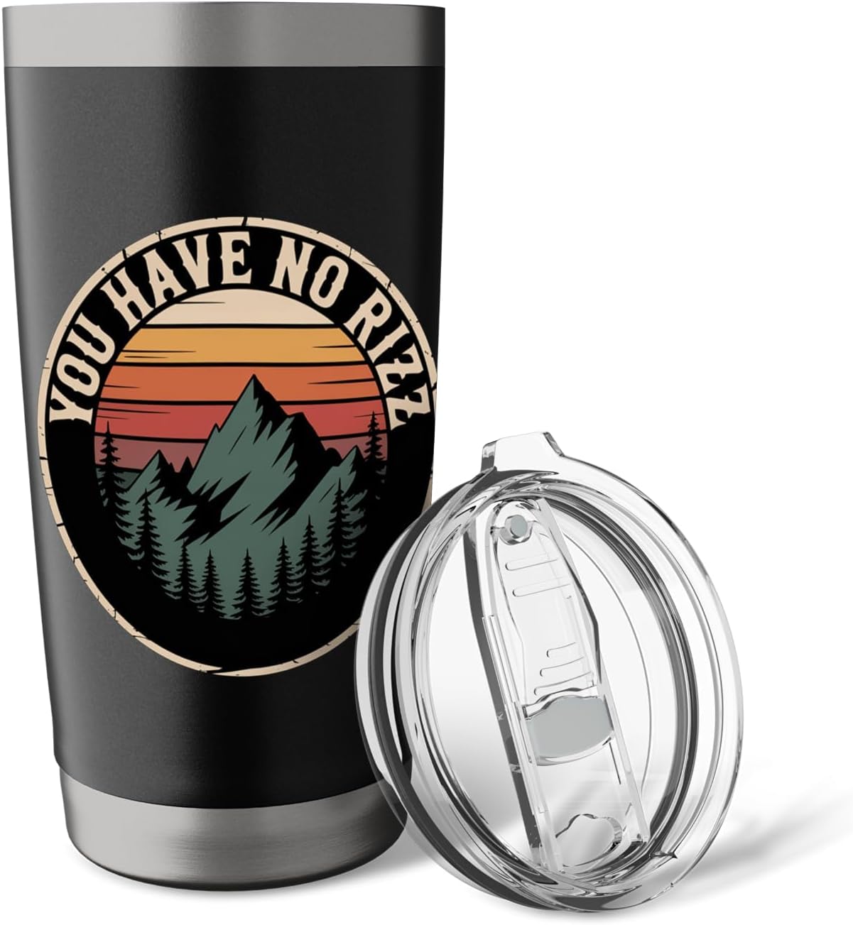 You Have No Rizz Gen Z Memes Social Trend - Stainless Steel Insulated Tumbler image 5