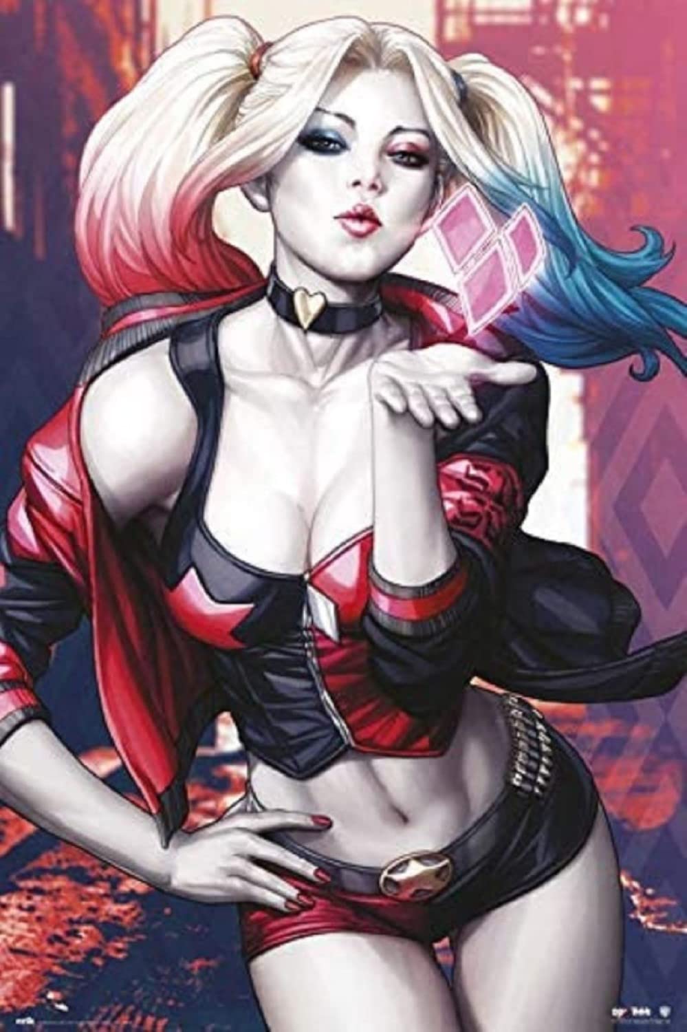 DC Harley Quinn Kiss Poster