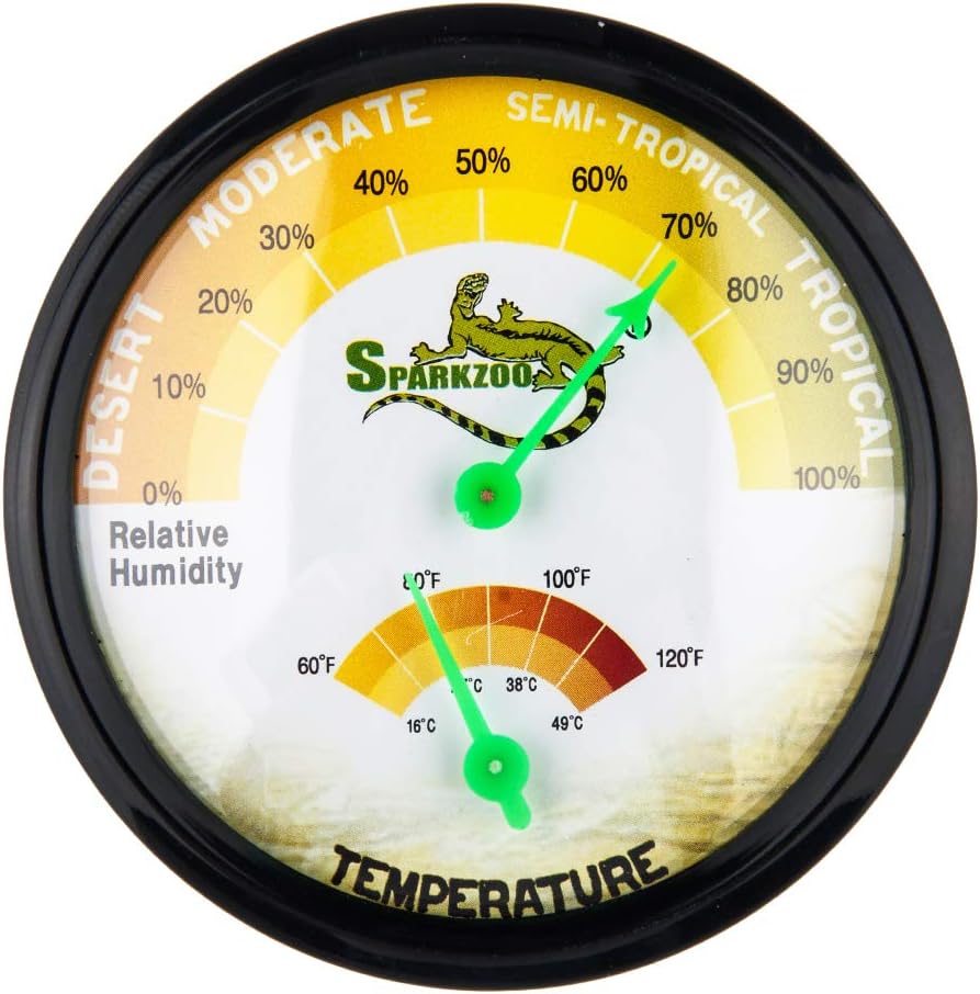 Sparkzoo Reptile Thermometer Hygrometer