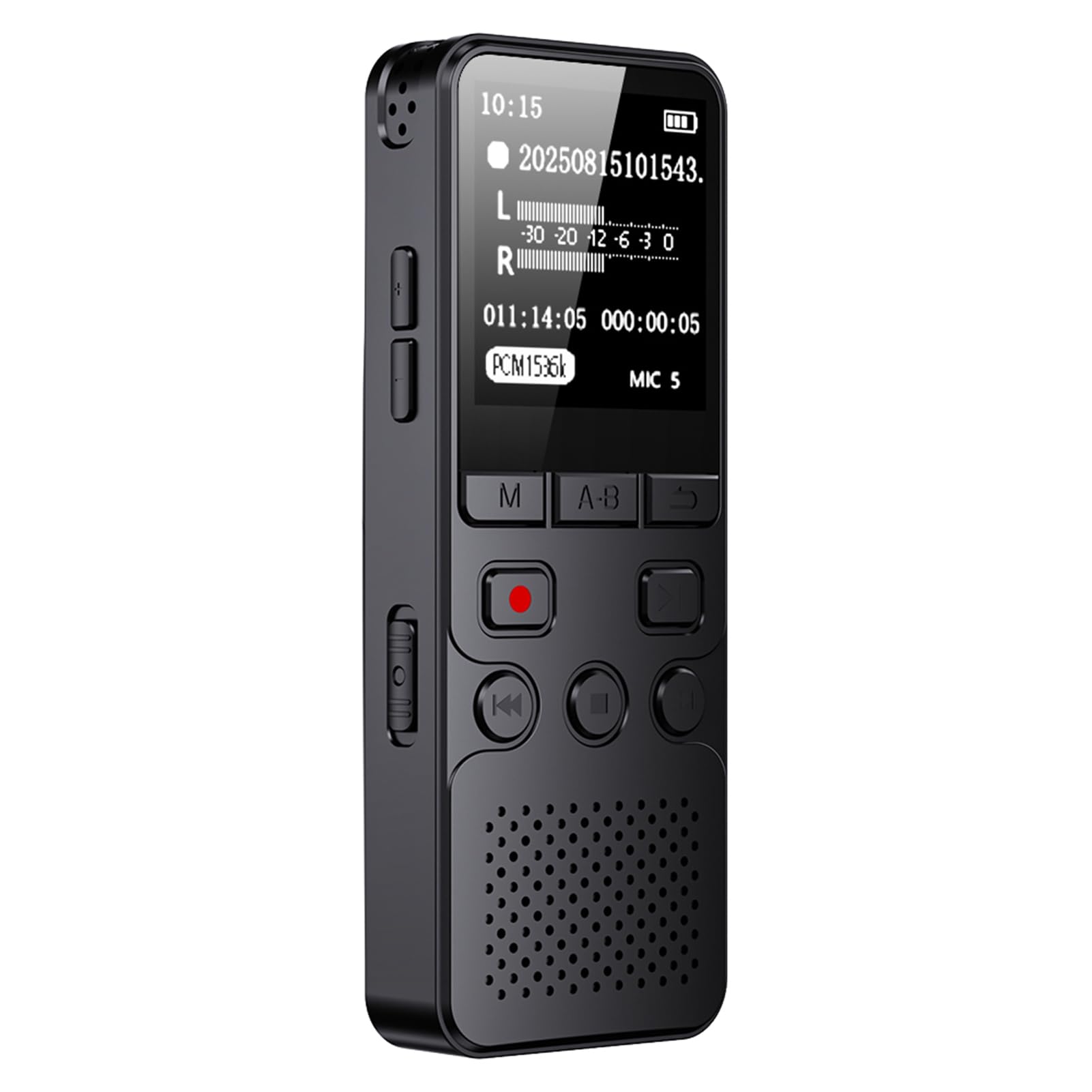XUMIUZIY Grabadora de Voz Digital con Pantalla TFT de 1,4 Pulgadas, Grabadora de Voz Portátil con Micrófono Dual para Conferencias, Reuniones, Clases, Entrevistas (32G)