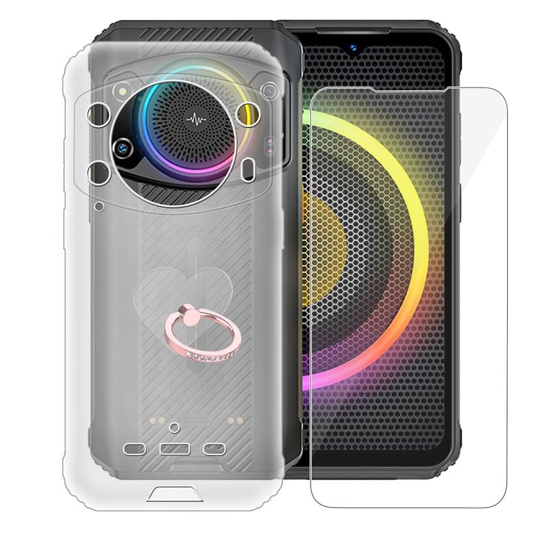YQINHHME Custodia per Ulefone Note 19 (6.56 ) + 2 X Vetro
