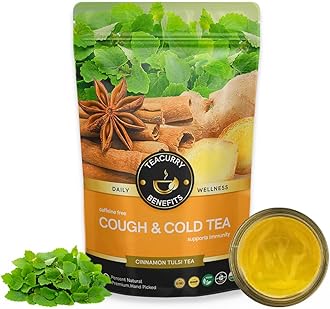 Cold and Cough Tea - 15 Tea Bag | Helps cough, Cold, Runny Nose and sore throat | Relieves Sneezing, Fever, Dizziness | Cough and Cold Relief Pack |100% Natural Herbal Tea for Immunity