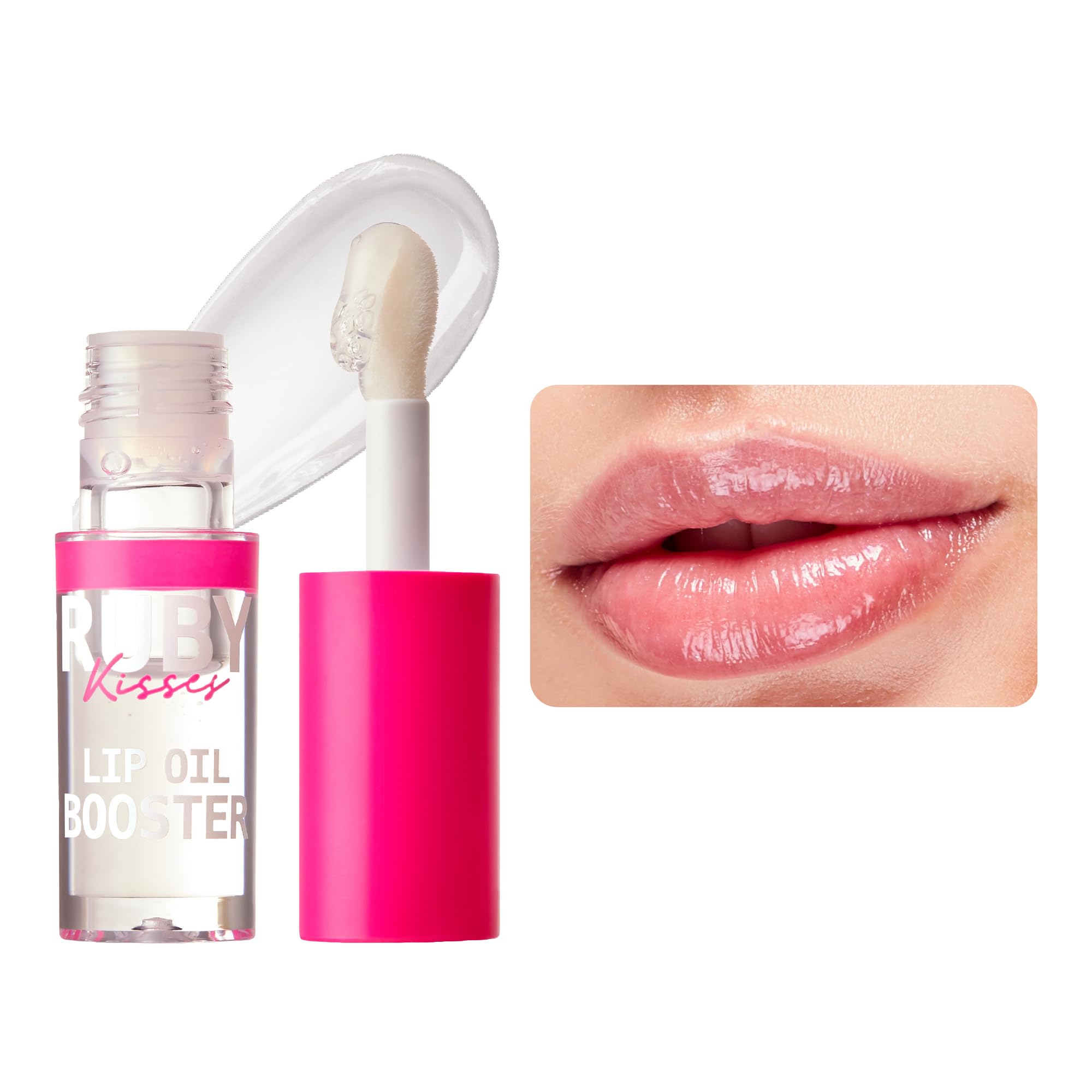 Amazon.com : Ruby Kisses Lip Oil Booster, Hydrating Lip Gloss with