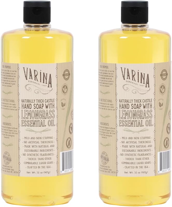 Sabonete líquido de Castela Varina com capim-limão, 946 mL