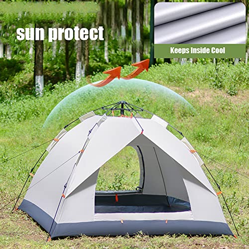Carpa impermeable para camping 4 personas HUHJYUGE miniatura 2