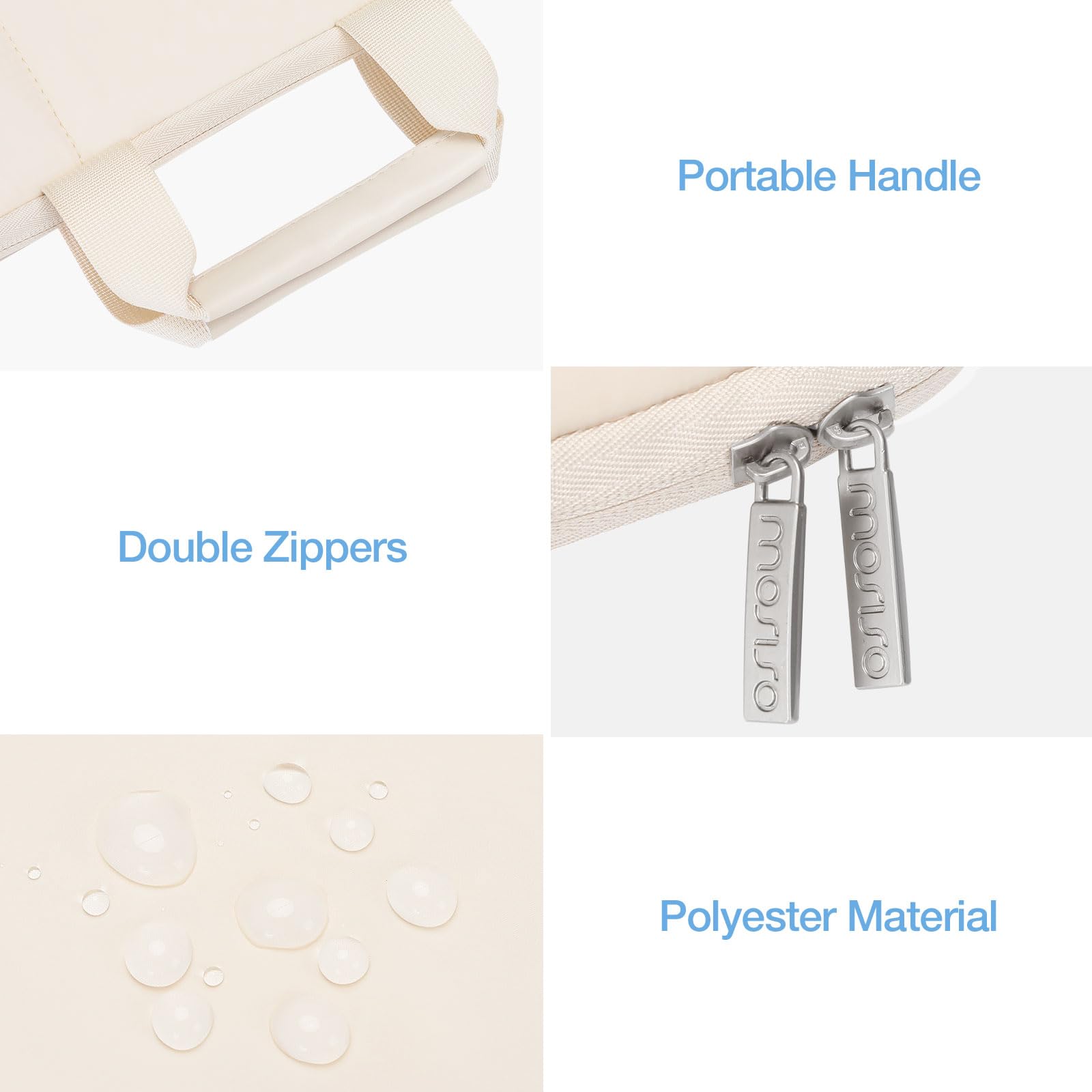 MOSISO Puffy Laptop-Hülle 13-14 Zoll – Gesteppte Tasche Mit Griff Für MacBook Air & Pro