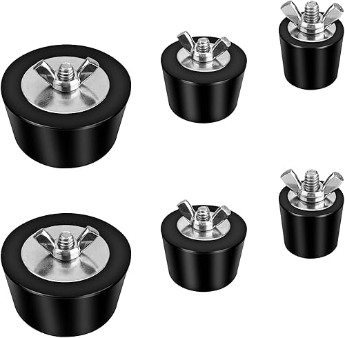Miniatura 8 de Tapón de expansión de invierno para piscina, 3 piezas, de 1 a 2 pulgadas, con tornillo SS, pernos de acero inoxidable, goma resistente, enchufe de