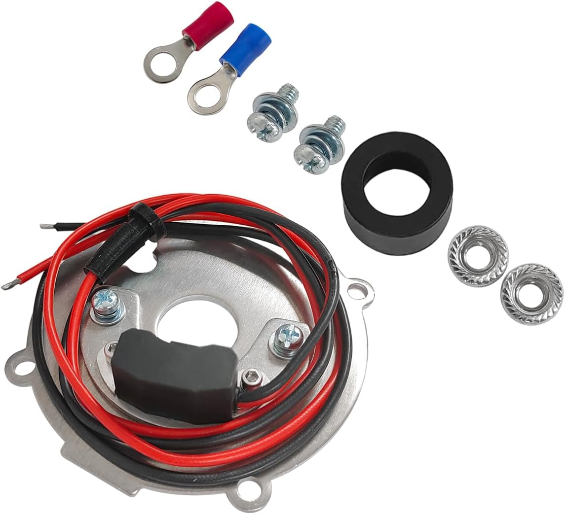 1146A Electronic Ignition Conversion Kit, Ignitor Ignition Kit 4Cyl Distributor Compatible with Mercruiser 140 120 OMC Waukesha Clark