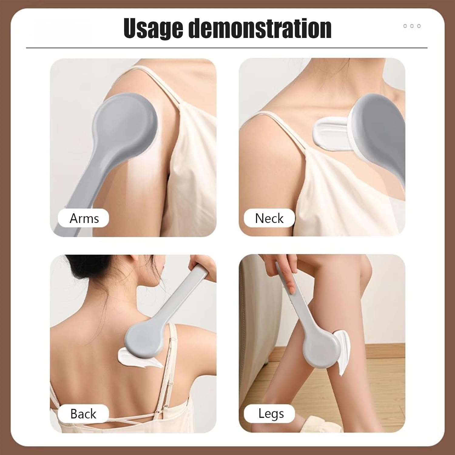 Back Sunscreen Applicator - Lotion and Oil Applicator | with Extended Handle for Seniors, Kids, and Adults, Easy Application Hard to Reach Areas, Body Care Tool