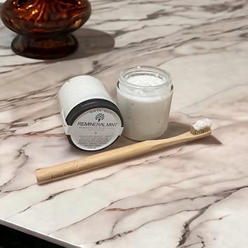 REMineral Mint | Remineralizing Natural Toothpaste | Freshens Breath & Strengthens Tooth Enamel | Vegan | Fluoride Free Toothpaste