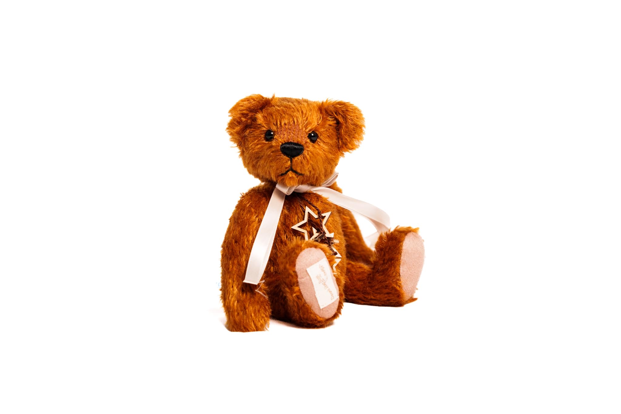 CLEMENS Mohair kolekcjonerski Dean's - miś Teddy Zimti 23 cm | Najdelikatniejszy moher | Elegancki i nostalgiczny | Zaprojektowany z sercem | 5-krotnie odwrócony | w zestawie paszport kolekcjonerski