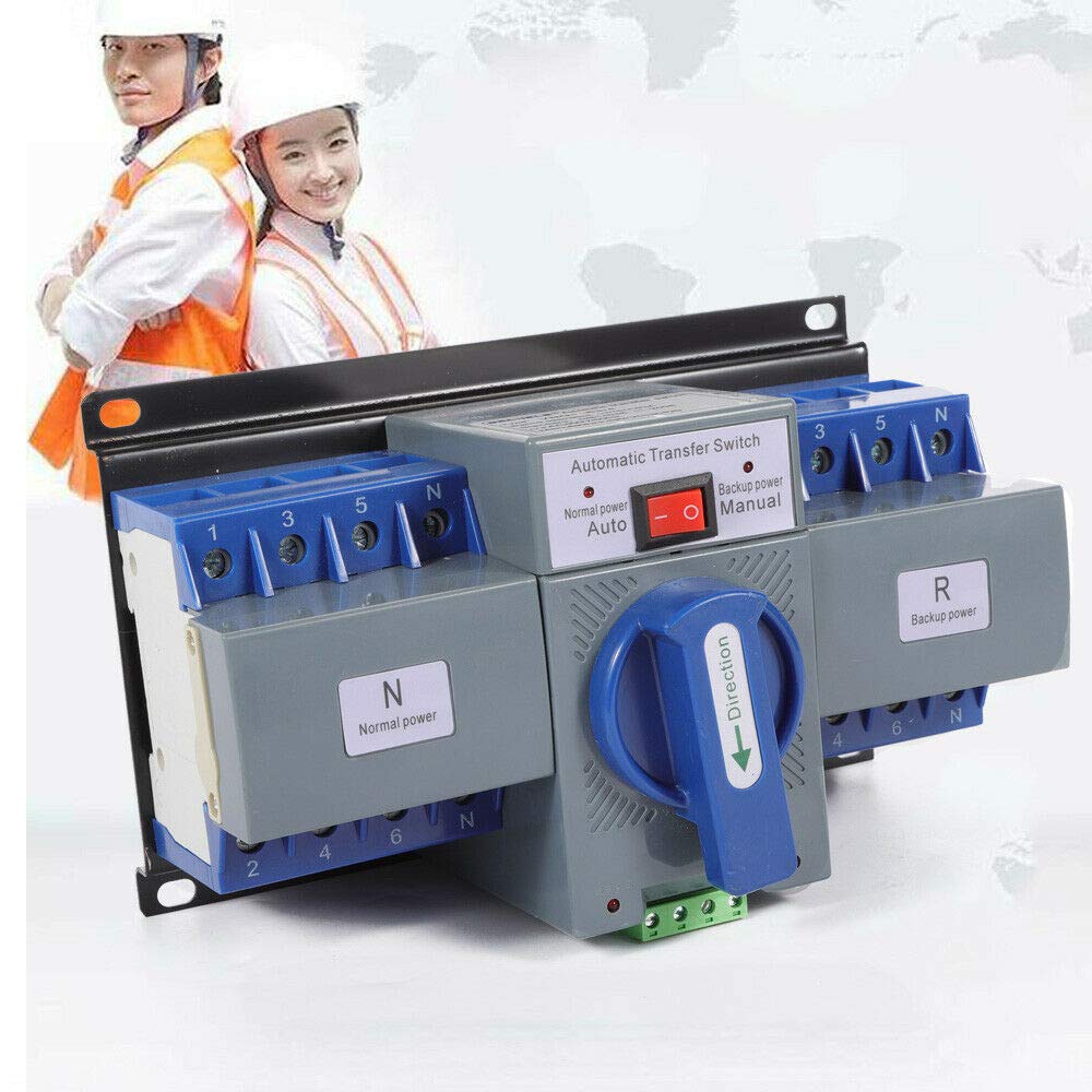 Interruttore Di Trasferimento Automatico ATS 63A 220V - HSG2R-63, 2P, Per Generator E Rete Elettrica - Foto 4