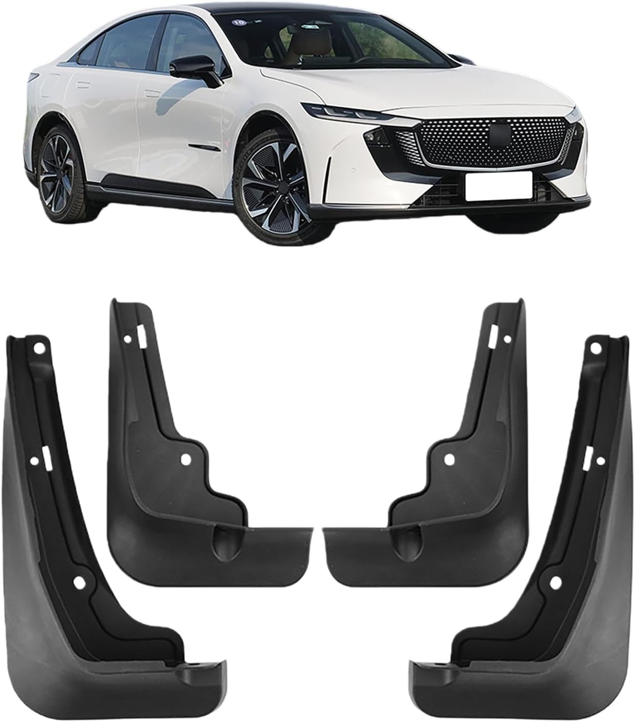 Mud Flaps for Mazda EZ-6/6E 2024, Mud Guards Splash Guards, Front & Rear Fenders All Weather No Drilling Required Tire Protector