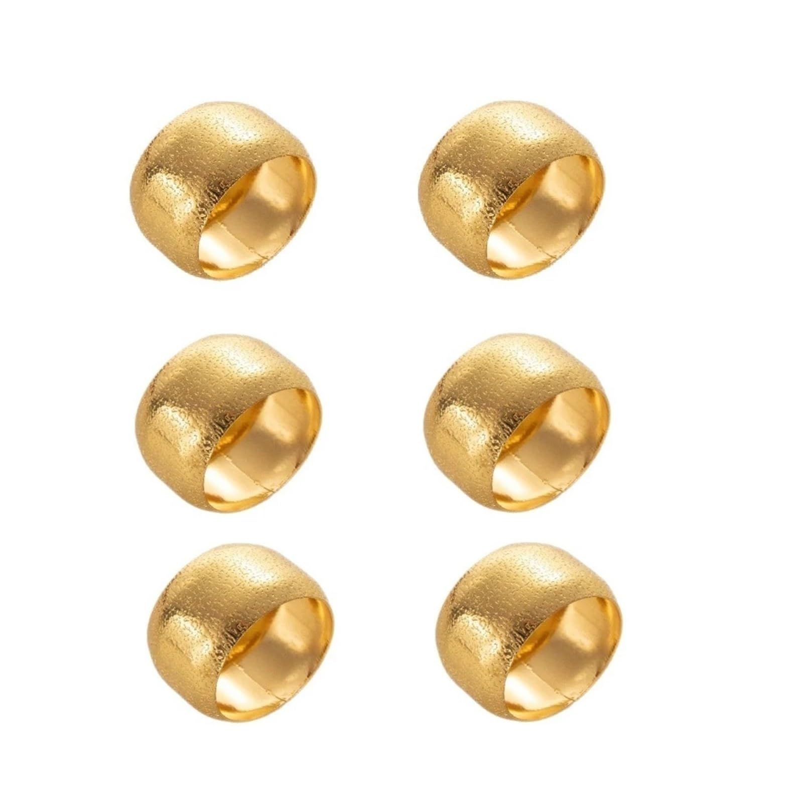 napkin rings Metal Napkin Rings Simple Ring Models Buckle Wedding Holder for Dining Room Family Dinner Table Decor(6PCS Gold)