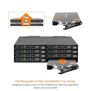 2.5インチ SATA SSD 8個セット Amazon.com: ICY DOCK Full Metal 8 x 2.5 SAS/SATA HDD/SSD