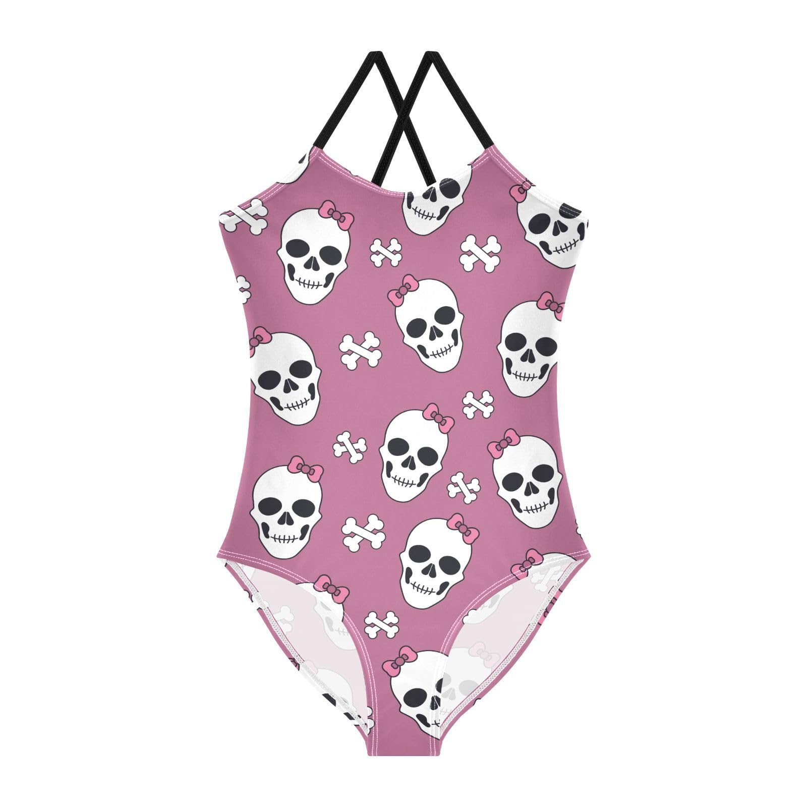 CaTaKu Girls Swimsuits One Piece Bathing Suits Toddler Summer Beach Swimsuits Girls Swimwear 2-8 Years