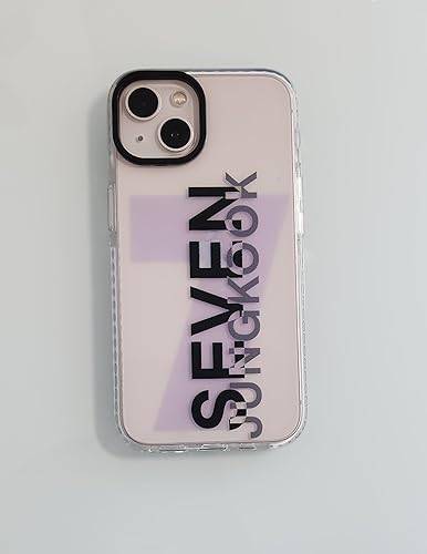 Miniatura 3 de Jungkook - Funda para teléfono JK Seven compatible con iPhone, funda transparente, mercancía B-TS Merch Kpop Goods K-pop Bangtan Boys Army (iPhone