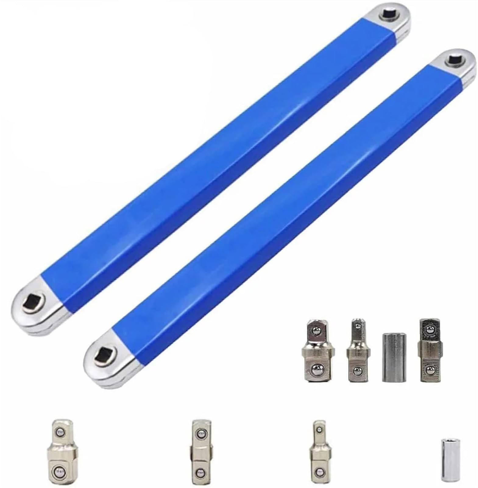 Ualxpao 2Pcs Blue Offset Wrench Offset Extension Wrench Tight Reach For Space Work Tools For Tight Spaces For Automotive Repair(2Pcs Blue)