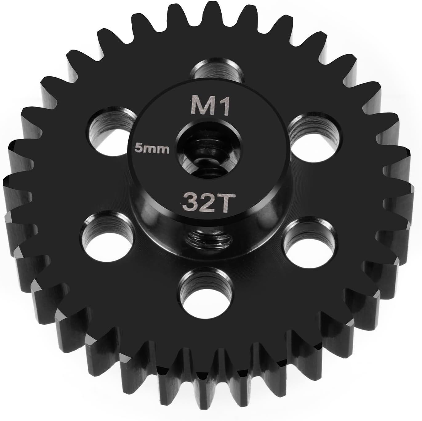 LSG RC Car Gear, Steel M1 Gear 26T 31T 32T 33T 44T 46T 47T 48T 5mm Shaft Motor Gears for 1/8 1/10 RC Brushless Brush Motor Electric Car Truck (48T)