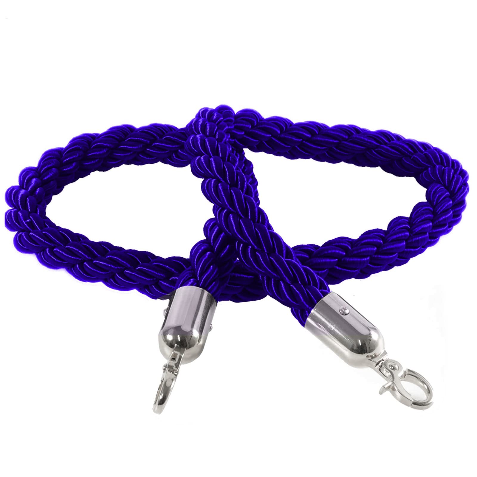 Corde de séparation bleue haut de gamme en chanvre avec mousquetons