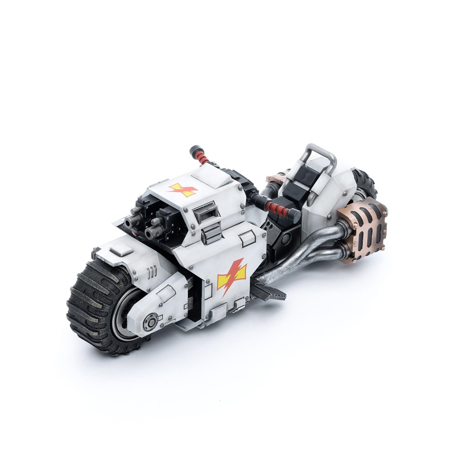 JOYTOY Warhammer 40K 8.66inch White Scars Raider-pattern Combat Bike 1:18 Scale Action Figure