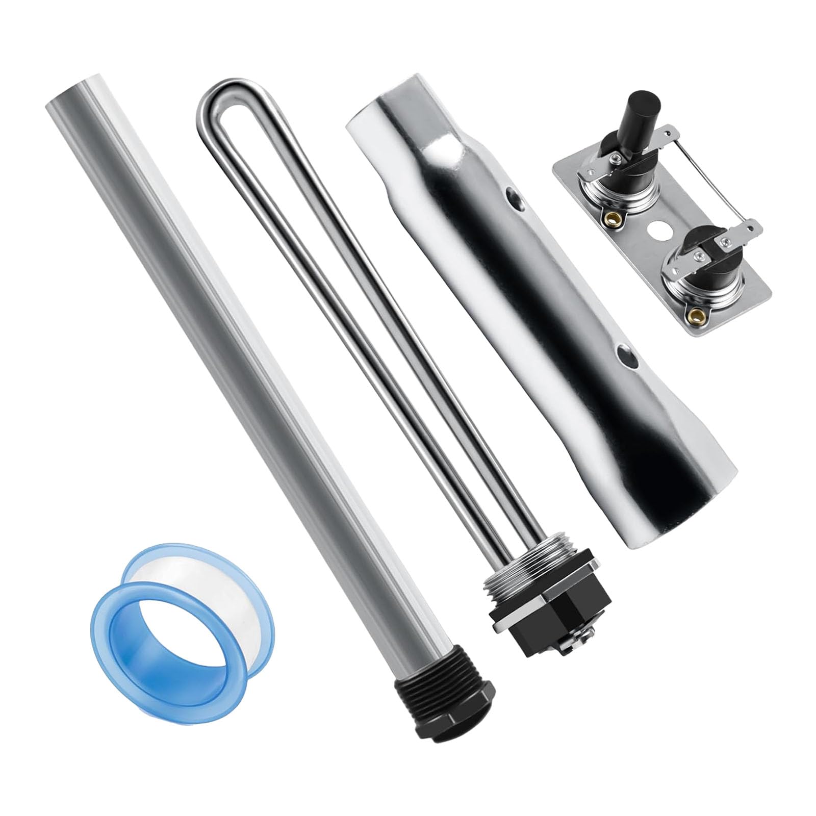 Tubo de calefacción de metal fuerte 232306, potente bobina de calefacción de 1400 W para calentador de agua suburbano, instalación rápida, repuesto para calentador de agua