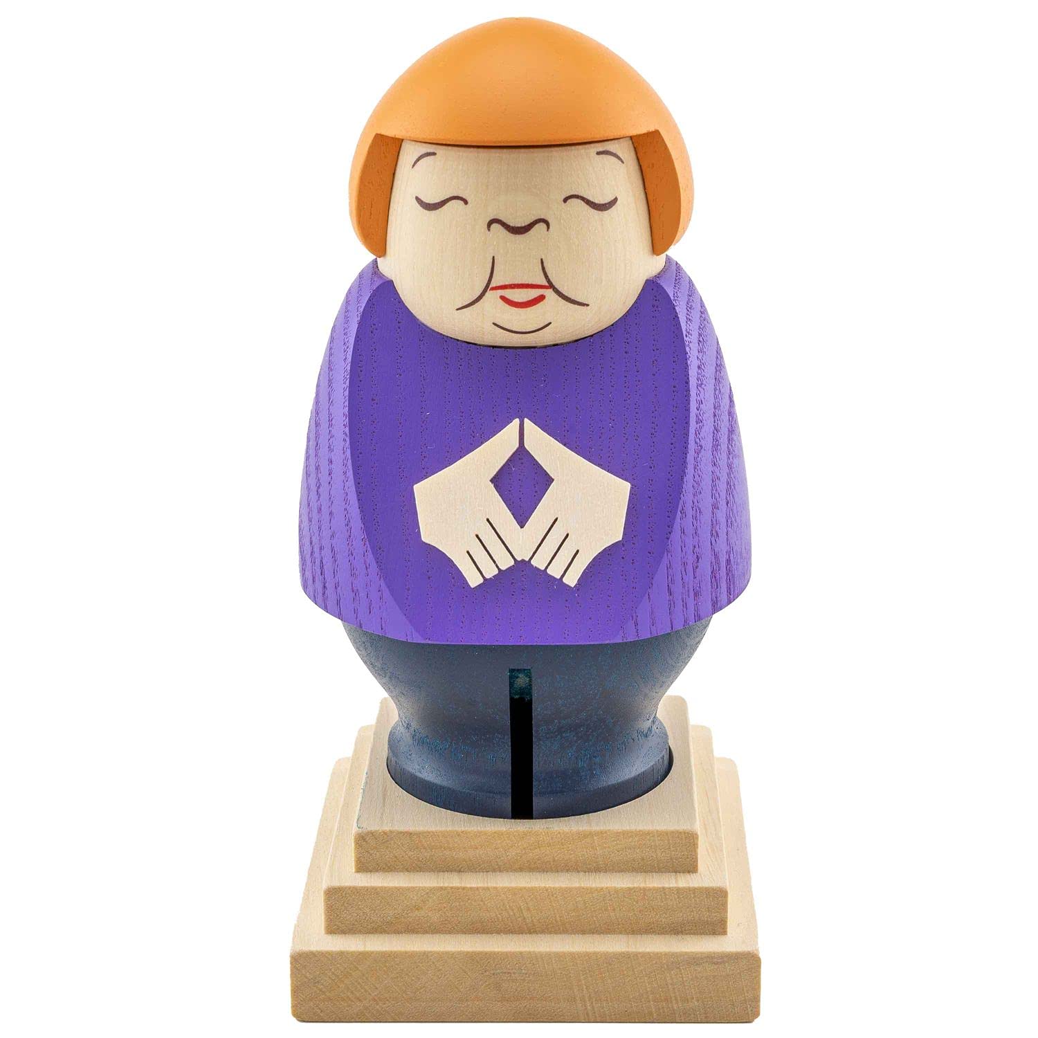 Seiffener Volkskunst, With Purple Blazer, 14 cm