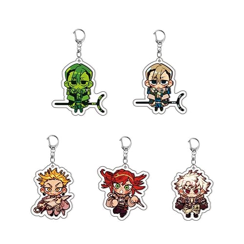GO2COSY Set of 5 Anime Gachiakuta Acrylic Keychain Rudo Surebrec Keyring Pendant Key Chain