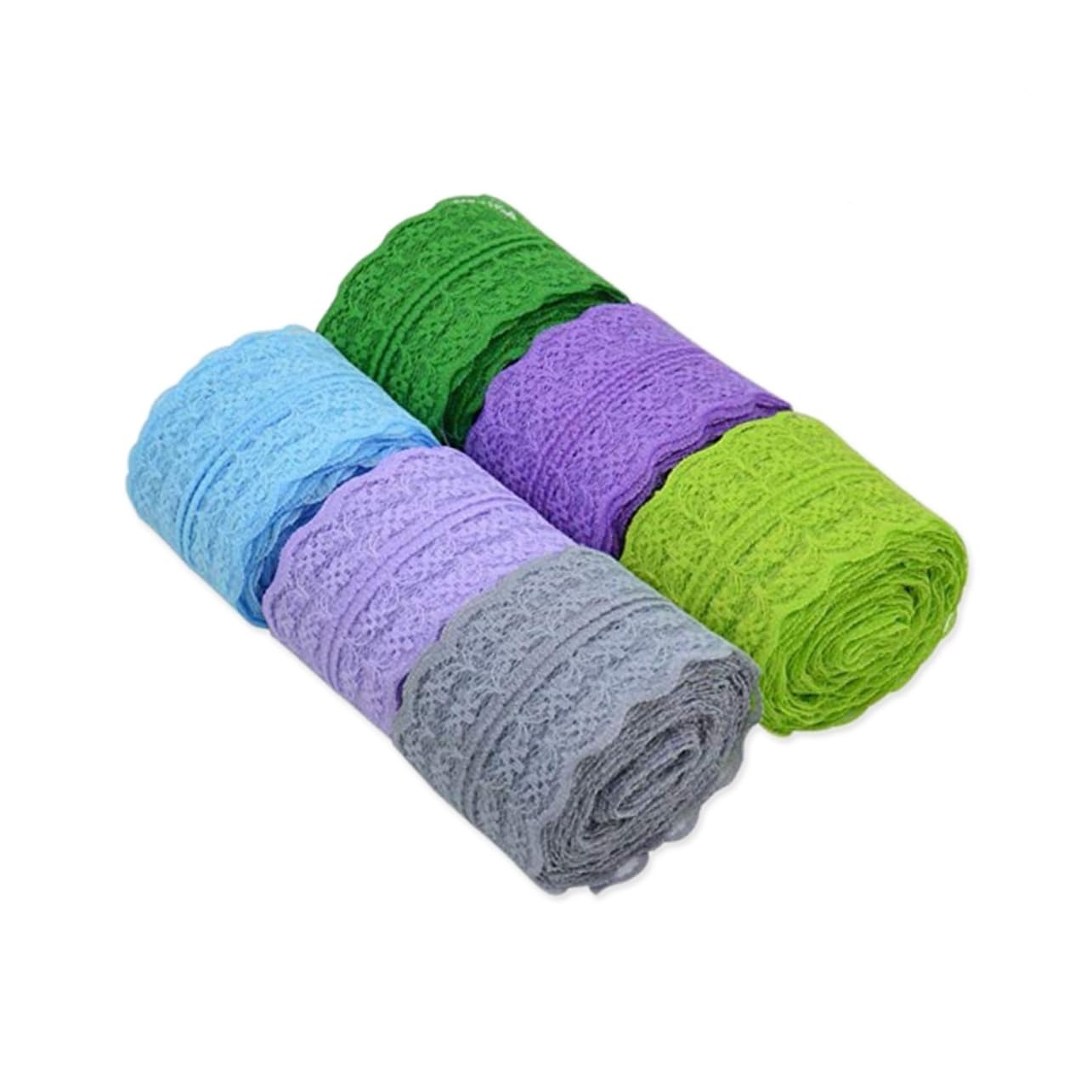 NUOBESTY 18rollos Cinta De Encaje Floral Sin Elastano Para Decoración De Bodas Manualidades Costura y Tocados Fruta