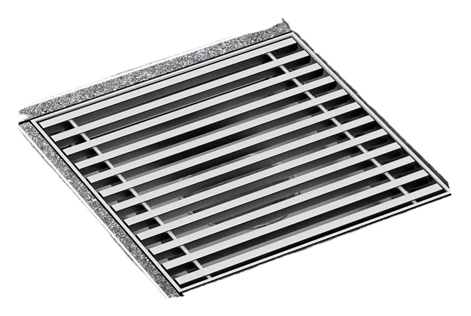 Drain de sol de douche en acier inoxydable pour moderniser une salle de bain moderne grise