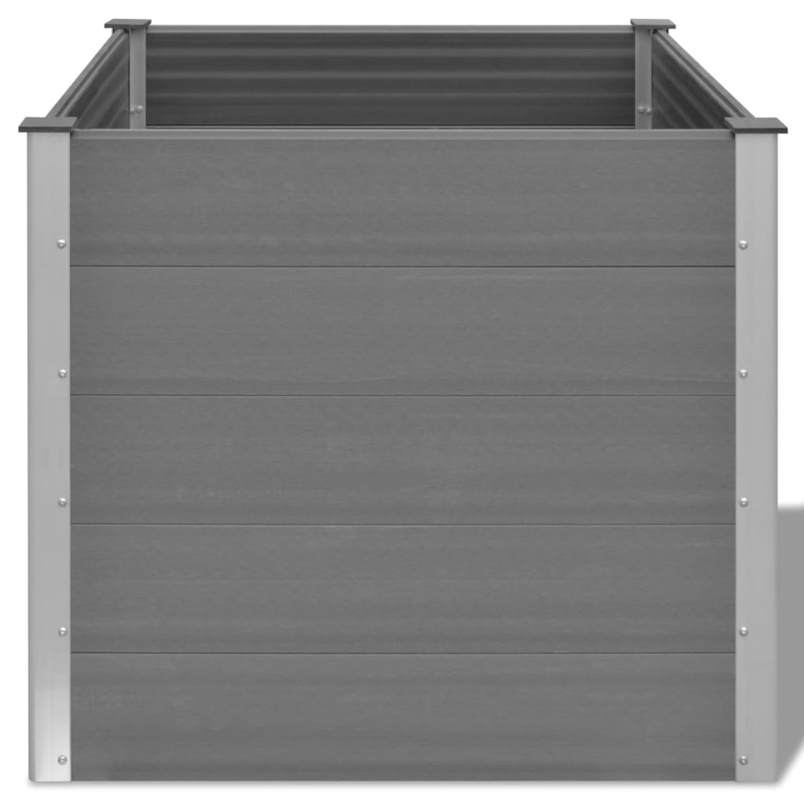 ZEYUAN Arriate, Mesa De Cultivo, Huerto Domestico, Cultivo De Plantas Aromaticas, Arriate De Jardín, de WPC Gris 100x100x91 cm