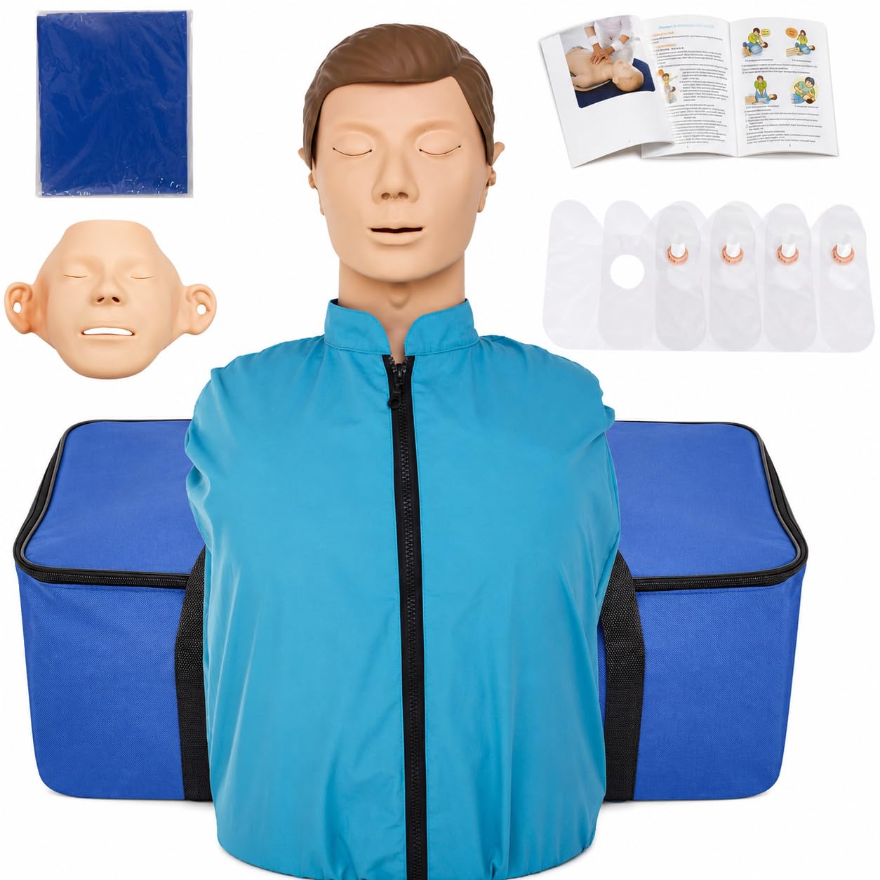 Mannequin de réanimation cardiovasculaire pour adulte avec retour de compression pour entraînement BLS et RCR