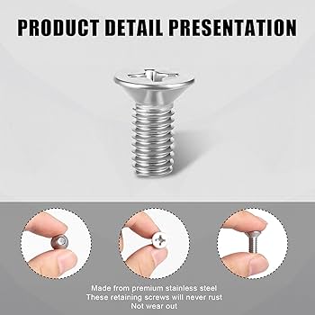 Rotor Screws For Brake Discs CGEAMDY 16pcs Universal Automotive Brake Disc Screws, Stainless Steel, 1.1cm X 0.6cm (UNF 2B), 500-600 MPa Shear Strength Brake Kits Front And Rear