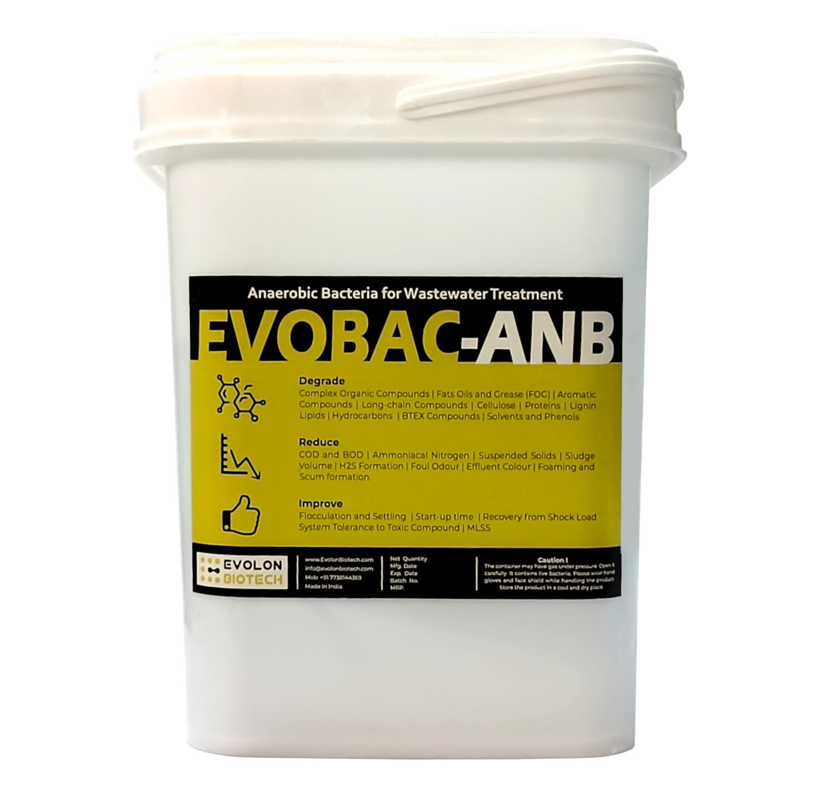 Evolon Biotech - Biogas Plant Bioculture - Methane Producing Bacteria - Biogas Starter Culture - Methanogens - Anaerobic Bacteria for UASB - Microbial Culture for UASB - Evobac ANB (powder) - 5 kg-image-14