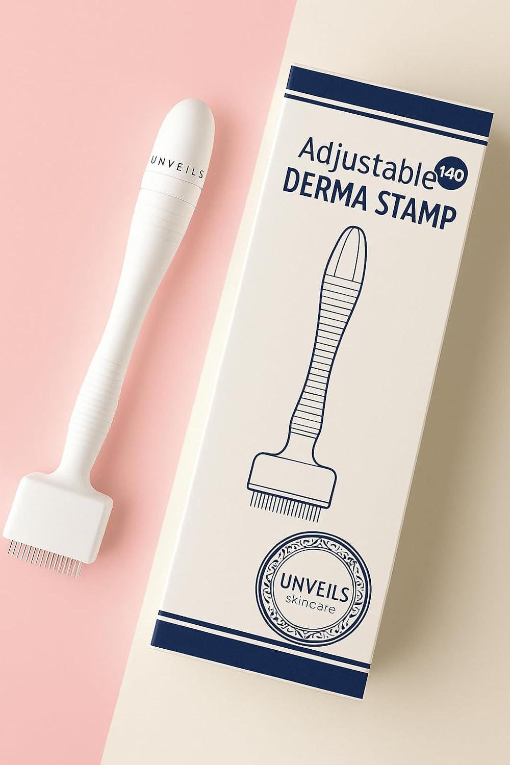 UNVELIS Derma Stamp Adjustable Pen 0mm - 3mm,100 A Titanium micro needles I Amazing Professional Microneedling Pen for Skin Repair, Face, Hair & Beard Growth I Easy to use I Safe and Effective-image-38