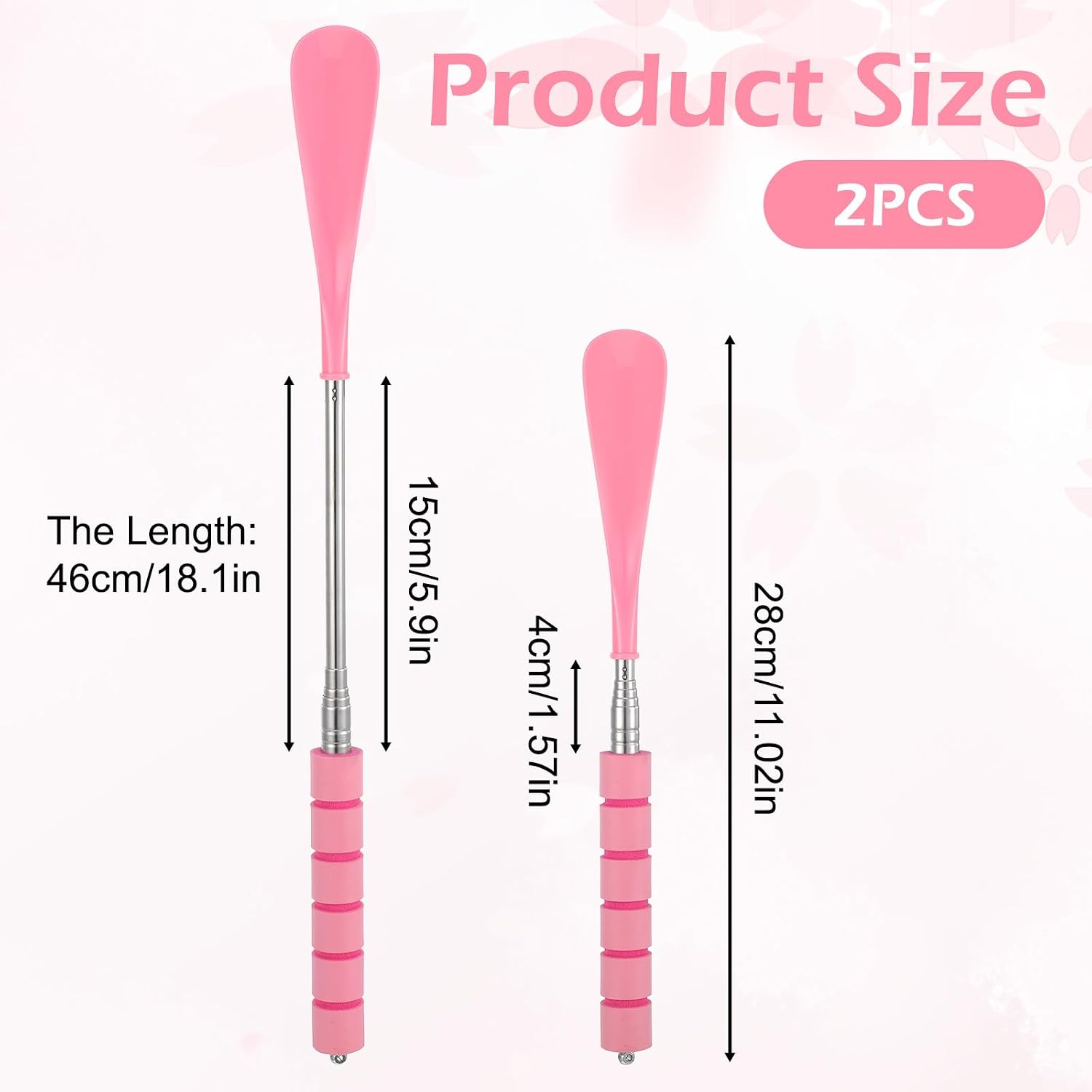 Retractable Shoe Horn Telescopic Foldable Shoes Puller For Men Women