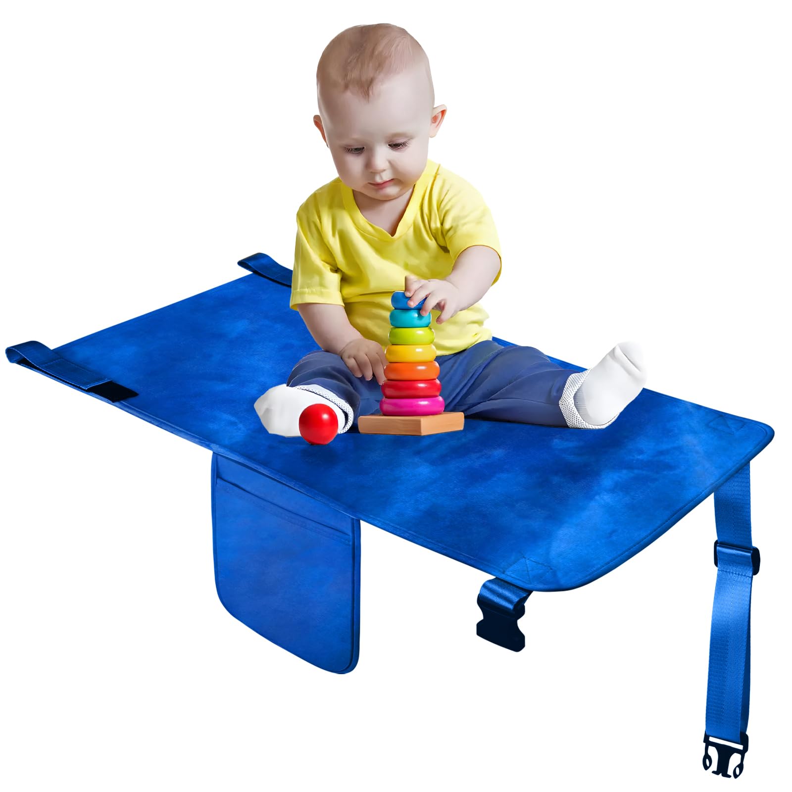 COZYBONDER Toddler Airplane Bed &amp; Travel Essentials - Kids Airplane Seat Extender, Portable Plane Bed Foot Rest for Flights