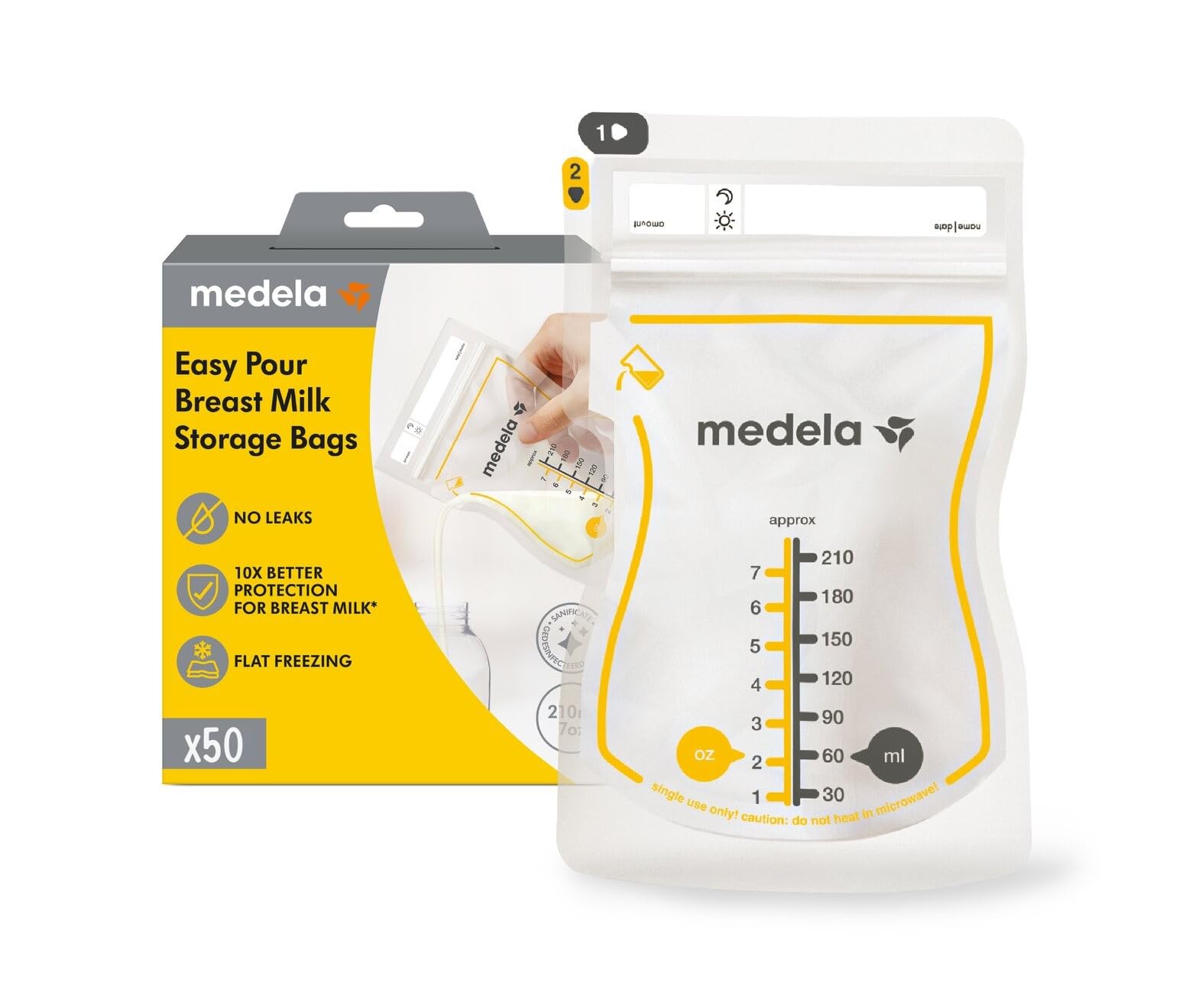 Medela Easypour Süt Saklama Poşeti 50'li Paket