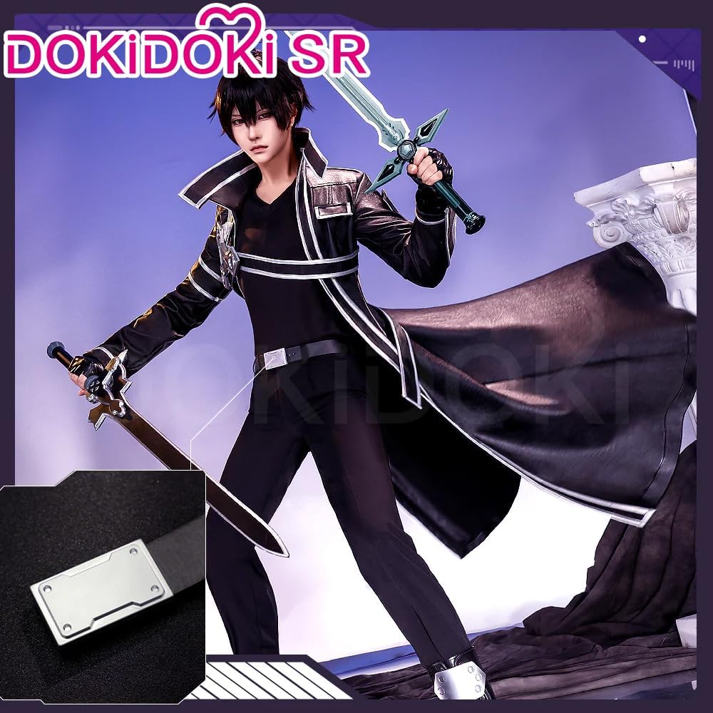 KIRA KIRA Kirigaya Kazuto Cosplay Doki-SR Sword Art Online SAO Kirito Cosplay Costume for Halloween Cosplay