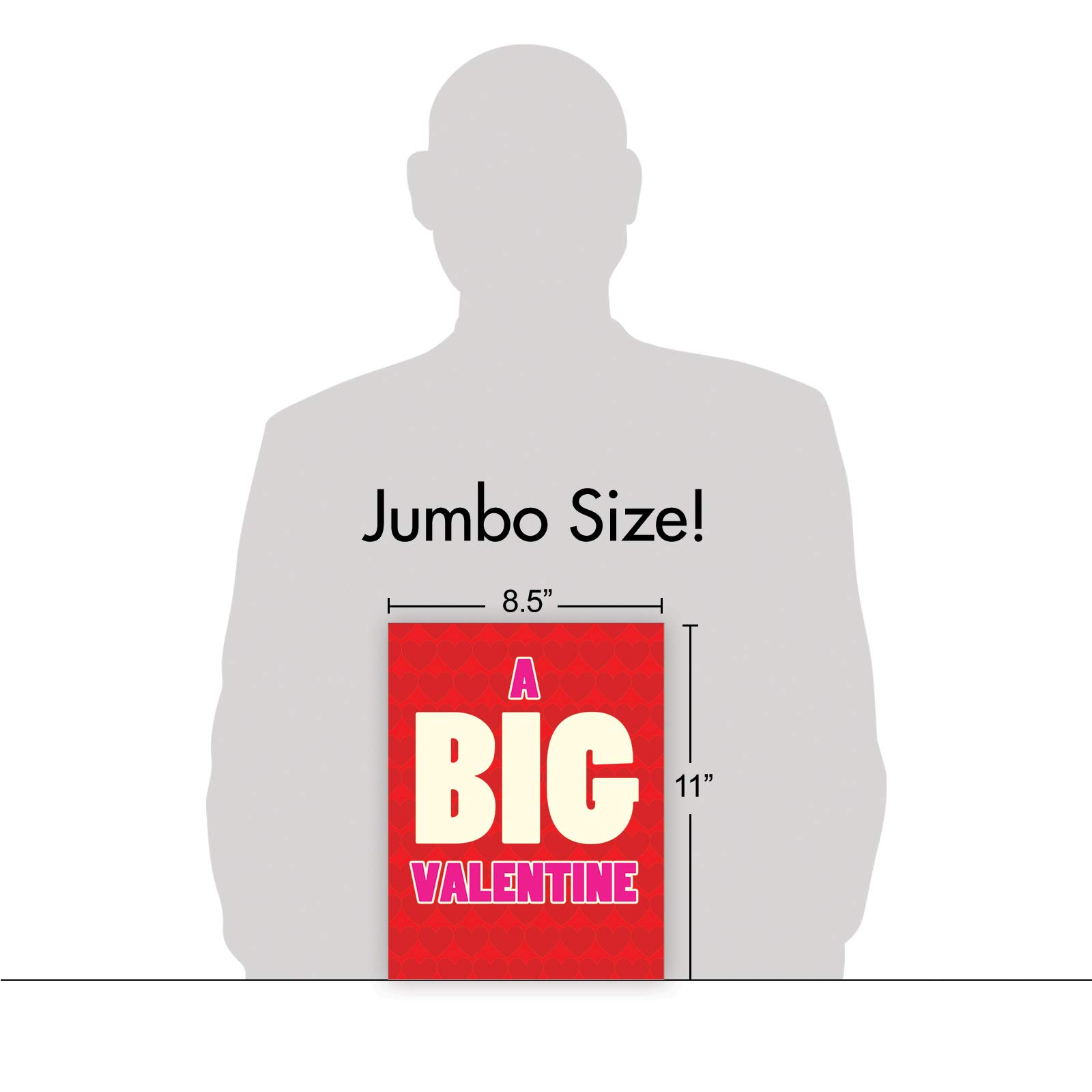 Jumbo Valentinstagskarte „Never Find Your Body“ – 21,6 X 27,9 Cm, Lustig & übergroß
