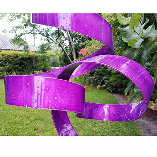 Statements2000 Modern Art Metal Sculpture Home Decor Backyard Decor Outdoor Statues For Yard And Garden Decor - Purple Perfect Moment By Jon Allen #TOP2