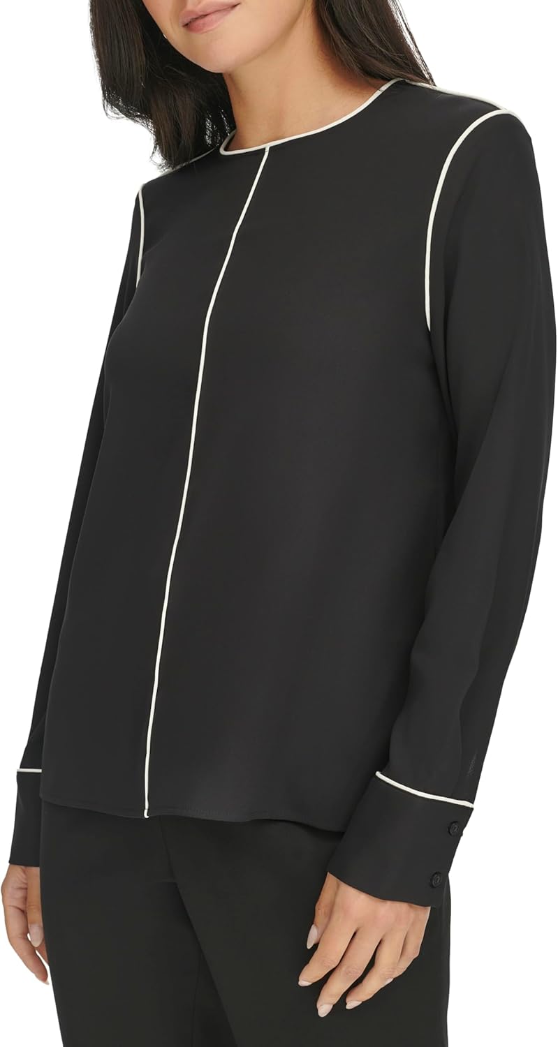 Calvin Klein Womens Long Sleeve Blouse - Image 5