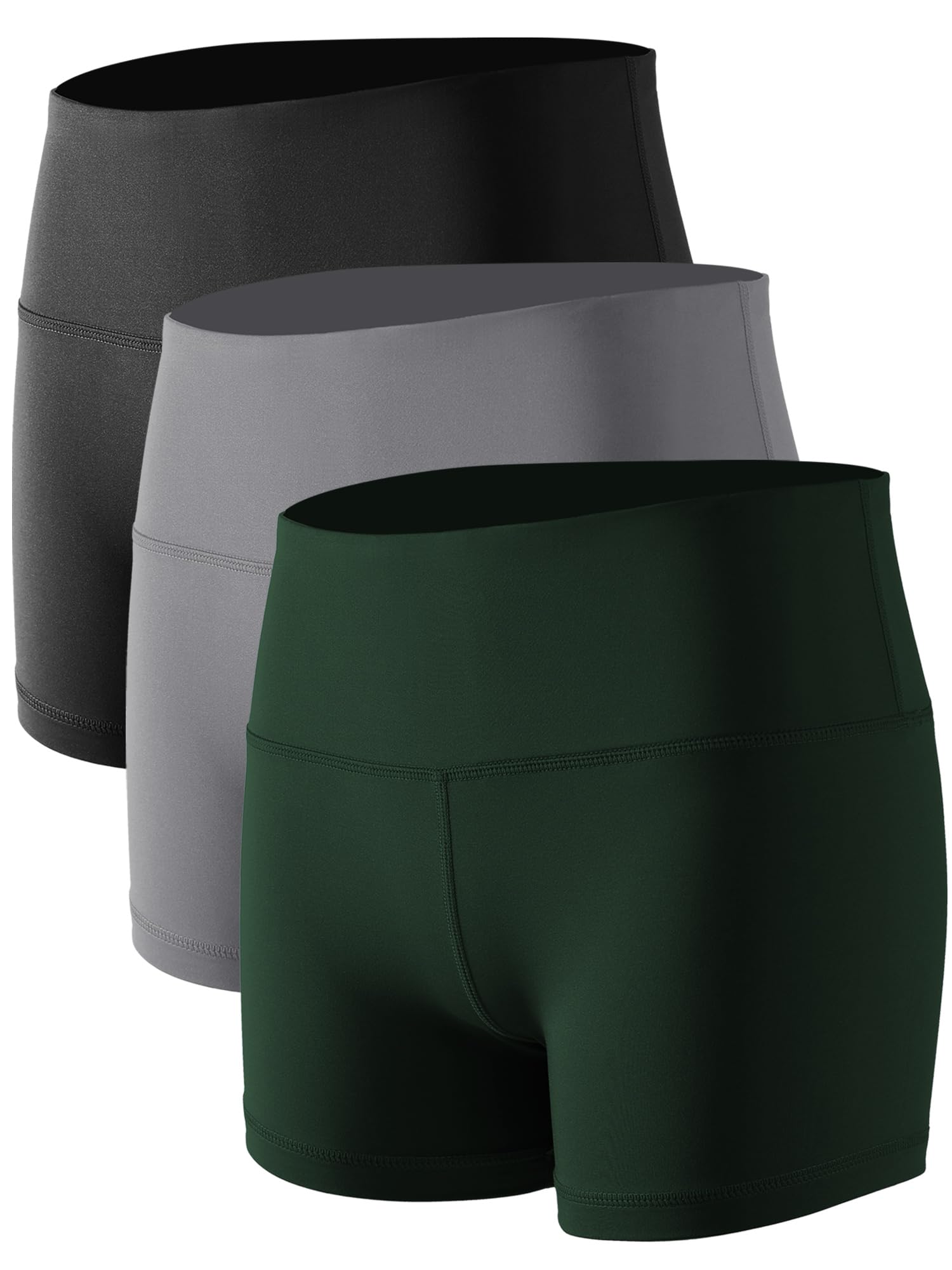 CADMUS Women's High-Waisted Spandex Athletic Shorts for Yoga, Running, Volleyball