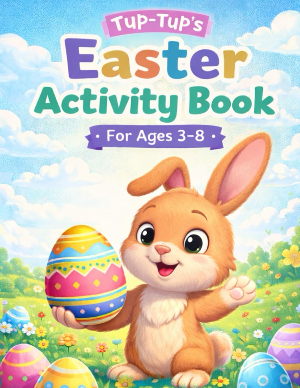 Easter Activity Book for Kids 3-8: Coloring Pages, Puzzles, and Learning Activities