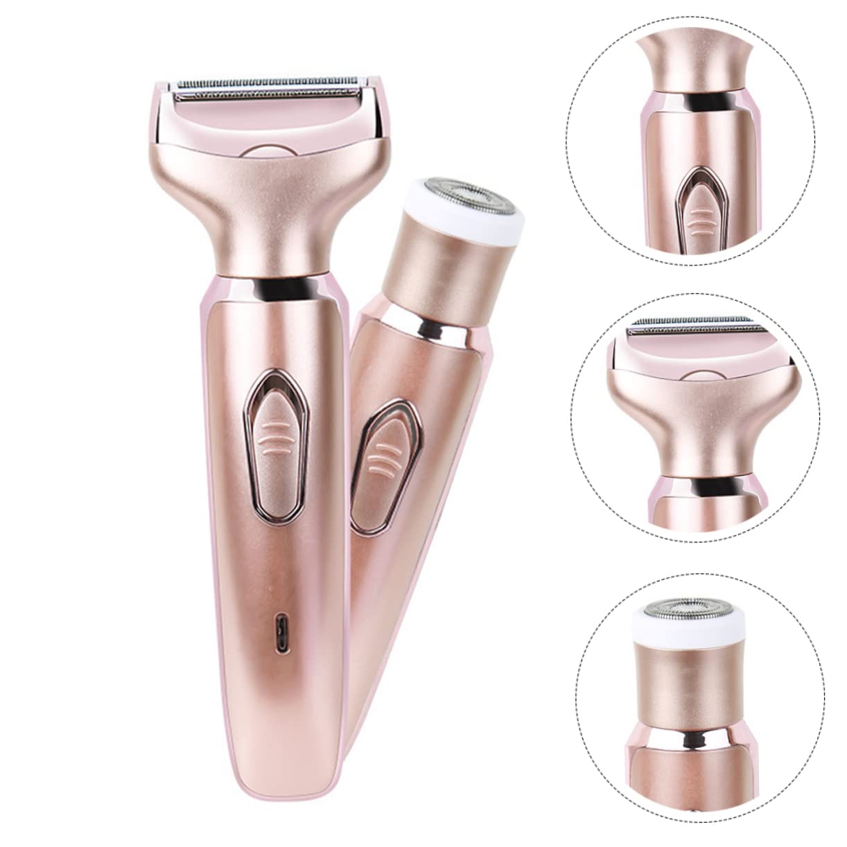 Outanaya 2-in-1 Hair Trimmer Removal Machine Painless Hair Removal Device for Women Electric Trimmer Smooth Skin Compact Portable