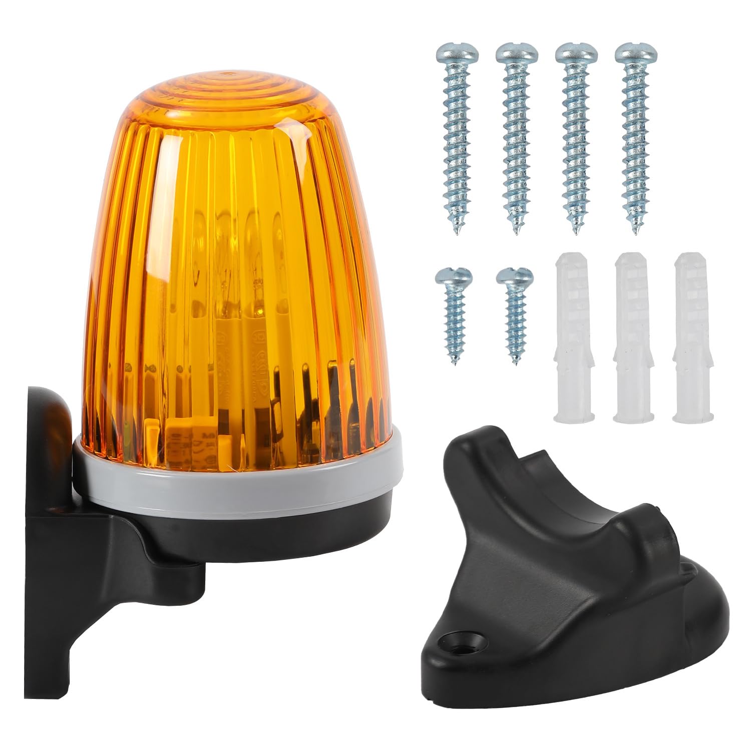 Luz de advertencia de apertura de puerta, 15 W, luz LED de seguridad, IP54, lámpara de alarma universal, lámpara de seguridad para coches, puertas de garaje